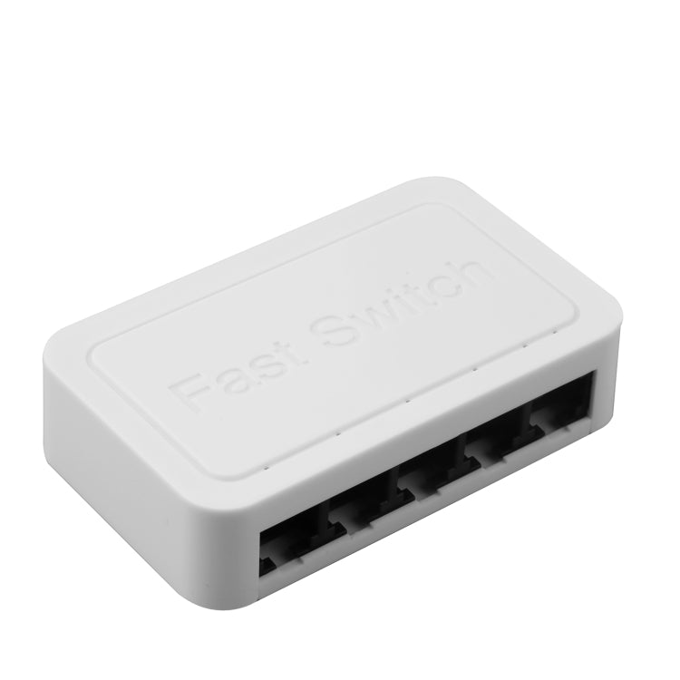 5Port 10/100Mbps Fast Ethernet Switch, 5 Ports White 5Port 10/100Mbps Fast Ethernet Switch, 5 Ports White